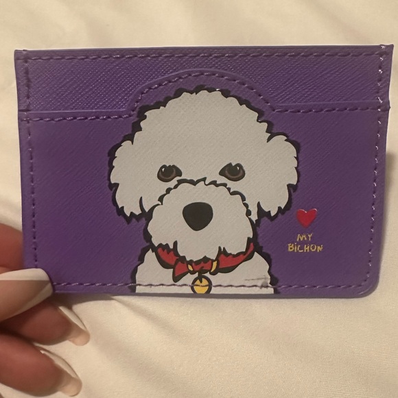Marc Tetro Handbags - Marc Tetro | Purple My Bichon Card Holder 🐶
